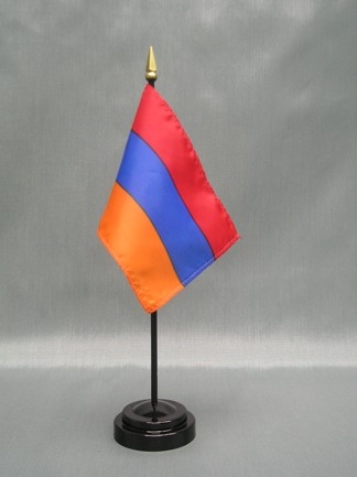 Armenia Flag-4" x 6" Desk Flag-0