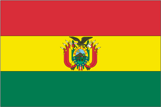 Bolivia-3' x 5' Indoor Flag-0
