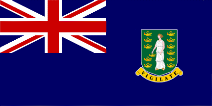 British Virgin Islands -4" x 6" Desk Flag-0