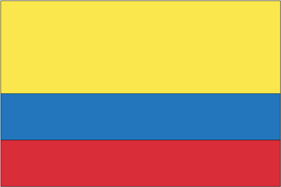 Colombia-4" x 6" Desk Flag-0