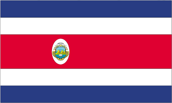 Costa Rica -3' x 5' Indoor Flag-0
