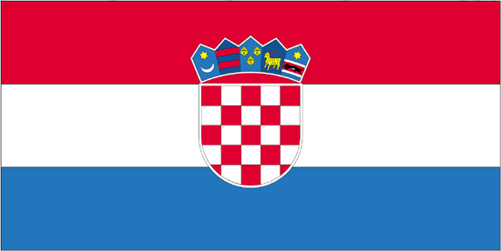 Croatia -4" x 6" Desk Flag-0