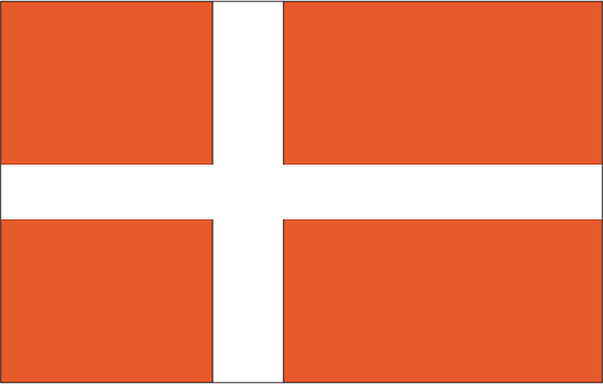 Denmark-3' x 5' Indoor Flag-0