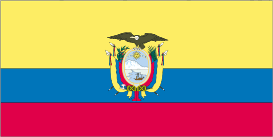 Ecuador -4" x 6" Desk Flag-0
