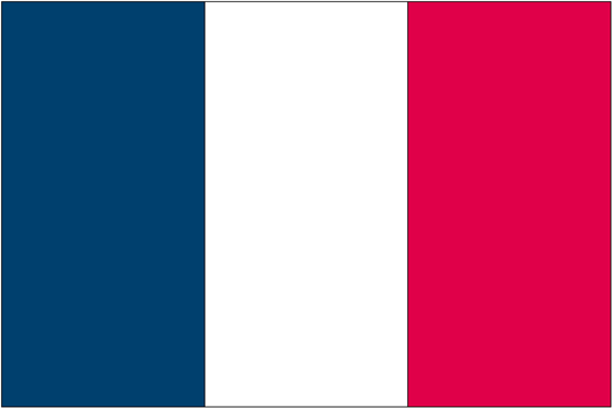 France-3' x 5' Indoor Flag-0