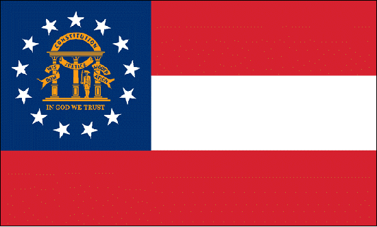 Georgia Flag-4" x 6" Desk Flag-0