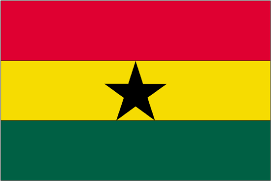 Ghana-4" x 6" Desk Flag-2700