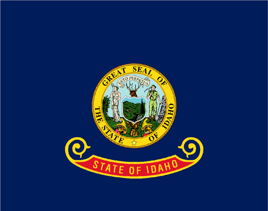 Idaho Flag-4" x 6" Desk Flag-0