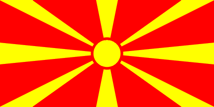 Macedonia -4" x 6" Desk Flag-0