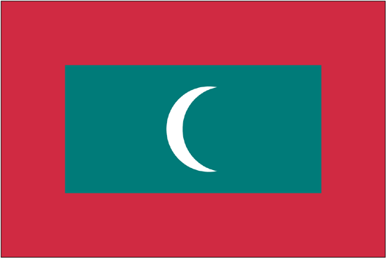 Maldives-3' x 5' Indoor Flag-0
