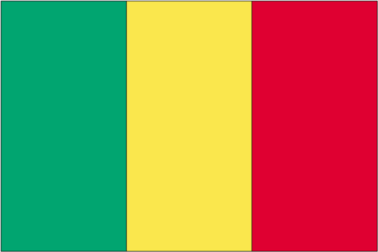 Mali-3' x 5' Indoor Flag-0