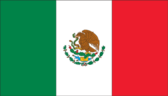 Mexico Flag-3' x 5' Indoor Flag-3394