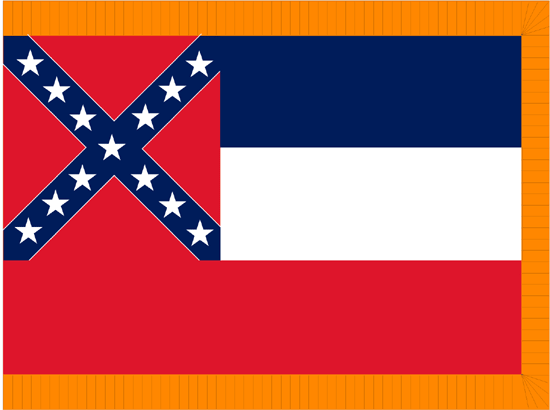 Mississippi Flag-4" x 6" Desk Flag-0