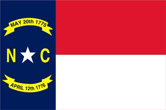 North Carolina Flag-4" x 6" Desk Flag-0