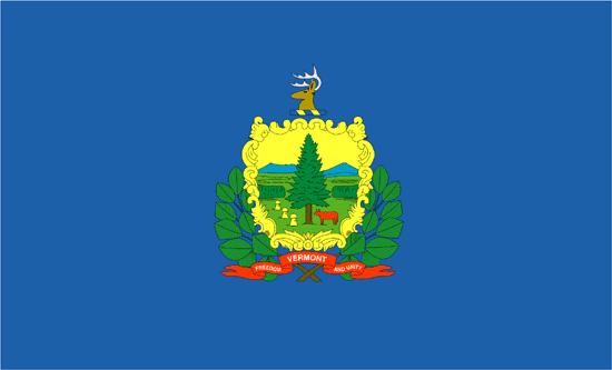 Vermont Flag-4" x 6" Desk Flag-0