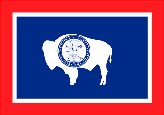 Wyoming Flag-3' x 5' Indoor Flag-0