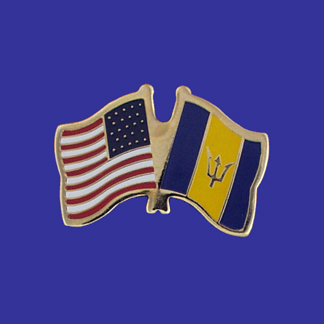 USA+Barbados Friendship Pin-0