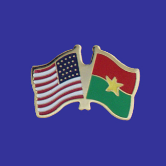 USA+Burkina Faso Friendship Pin-0