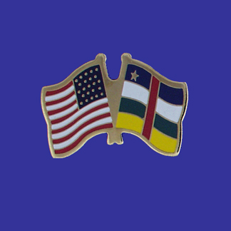 USA+Central Africa Republic Friendship Pin-0