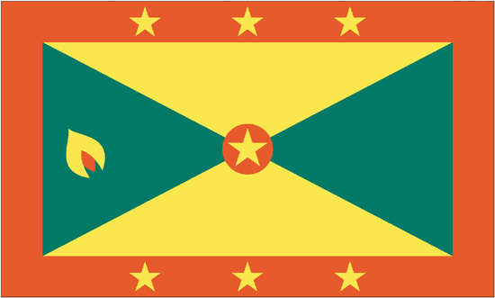 Grenada Flag-4" x 6" Desk Flag-0