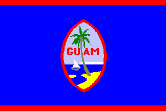 Guam Flag-4" x 6" Desk Flag-0