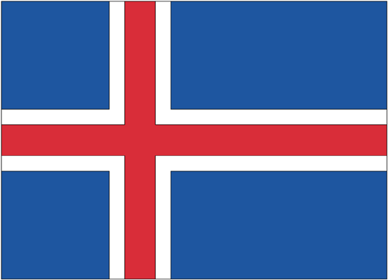 Iceland Flag -3' x 5' Indoor Flag-0