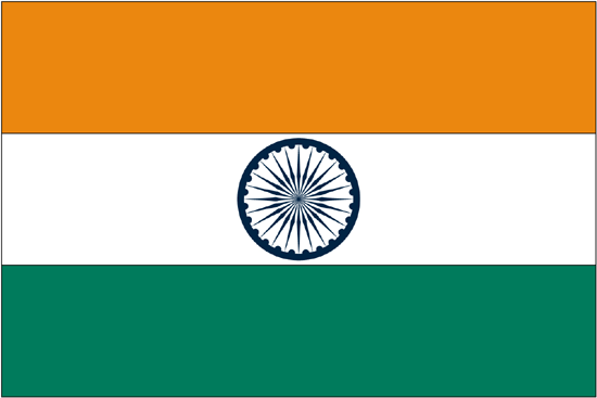 India Flag-4" x 6" Desk Flag-0