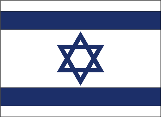 Israel Flag-4" x 6" Desk Flag-0