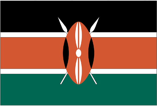 Kenya Flag-3' x 5' Outdoor Nylon-0
