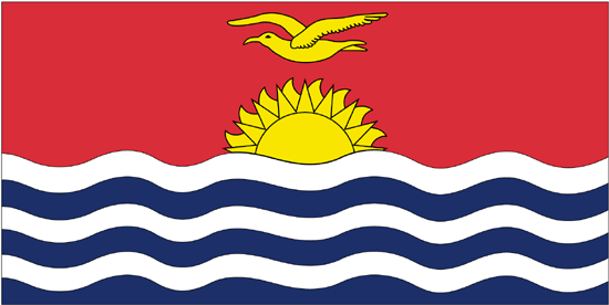 Kiribati Flag-4" x 6" Desk Flag-0