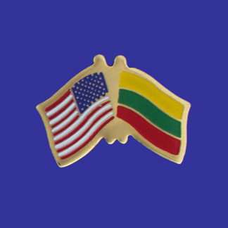USA+Lithuania Friendship Pin-0