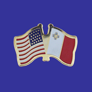 USA+Malta Friendship Pin-0