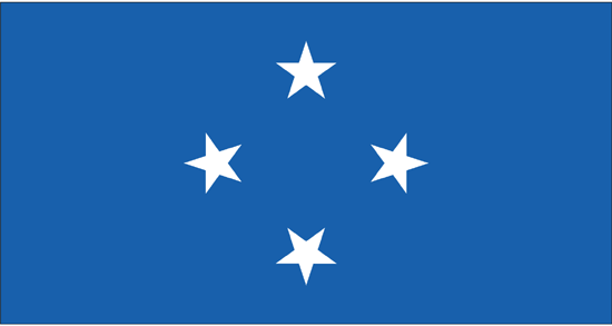 Micronesia Flag-4" x 6" Desk Flag-0