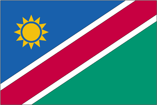 Namibia Flag-3' x 5' Outdoor Nylon-0
