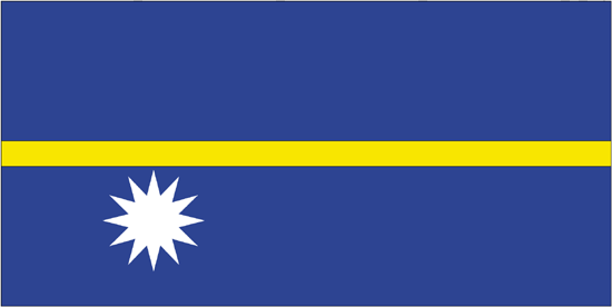Nauru Flag-3' x 5' Indoor Flag-0