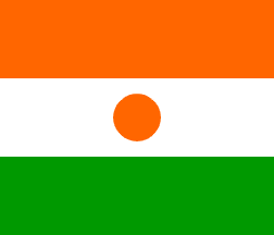 Niger Flag-4" x 6" Desk Flag-0