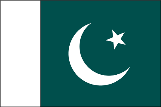 Pakistan Flag-4" x 6" Desk Flag-0