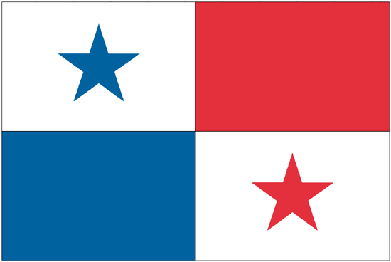 Panama Flag-3' x 5' Outdoor Nylon-0