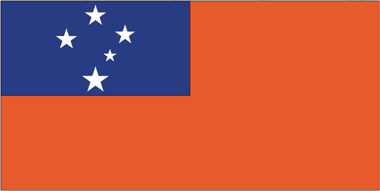 Samoa Flag-3' x 5' Indoor Flag-0