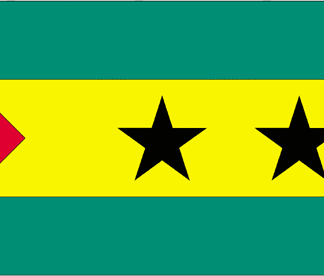 Sao Tome & Principe Flag-4" x 6" Desk Flag-0