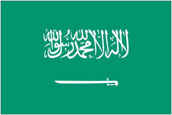 Saudi Arabia Flag-4" x 6" Desk Flag-0