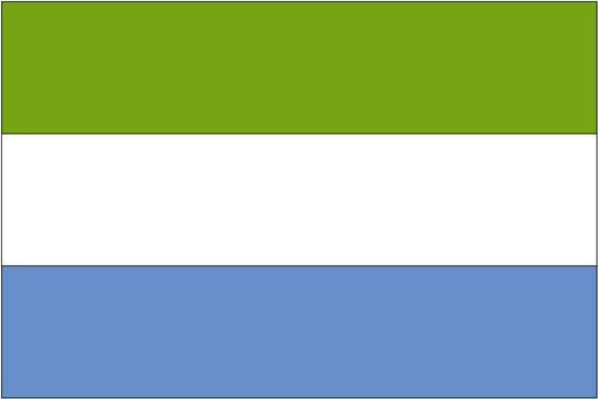 Sierra Leone Flag-3' x 5' Outdoor Nylon-0