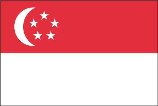 Singapore Flag-3' x 5' Outdoor Nylon-0