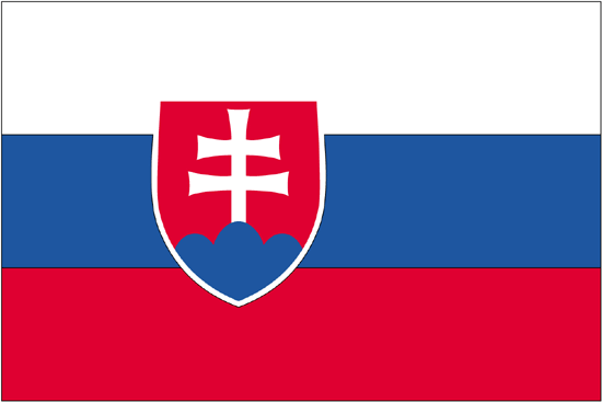 Slovakia Flag-4" x 6" Desk Flag-0