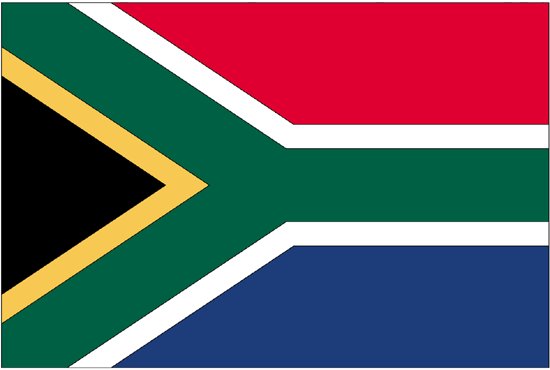 South Africa Flag-4" x 6" Desk Flag-0