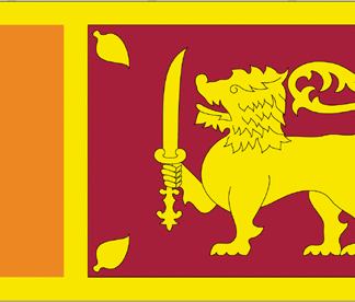 Sri Lanka Flag-4" x 6" Desk Flag-0