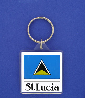 Lucia key chain Lucia Lanyard/St St Lucia Flag/St