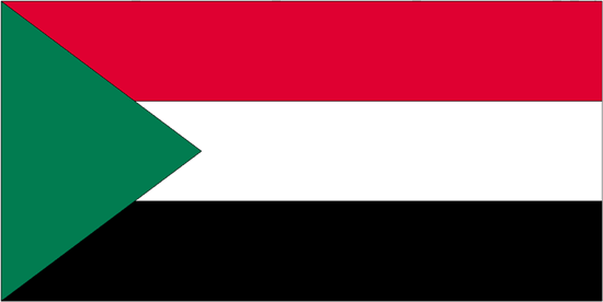 Sudan Flag-3' x 5' Outdoor Nylon-0