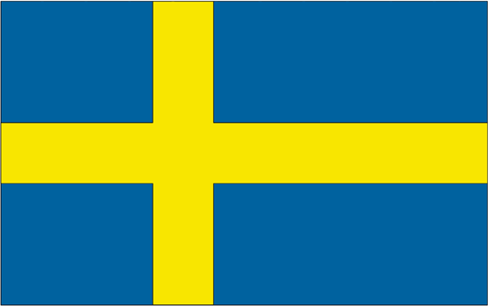 Sweden flag 4 x 6 inch