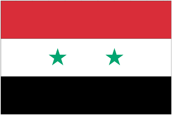Syria Flag-4" x 6" Desk Flag-0